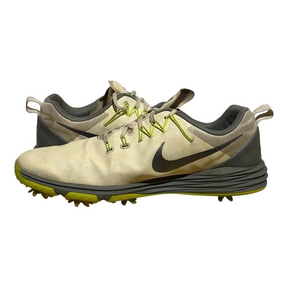 Nike Lunar Control 4 Golf Shoes Men's Size 11 Lunarlon Fliwire Volt Gray Cleats - Picture 6 of 8